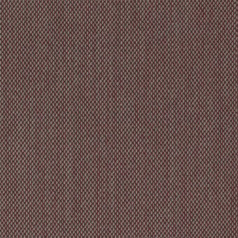 Steelcut Trio Kvadrat fabric, reddish-brown woven texture, small circular pattern, heathered effect, durable matte finish.